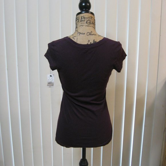 NWT Express purple graphic tee t shirt top XS extra small - Picture 5 of 6